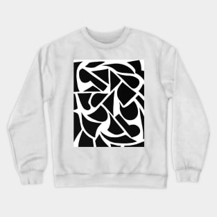 Mono geometric silhouettes 1 ( MGS 1B ) Crewneck Sweatshirt